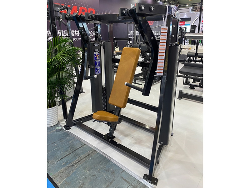 分动插片配重式下斜推胸训练器