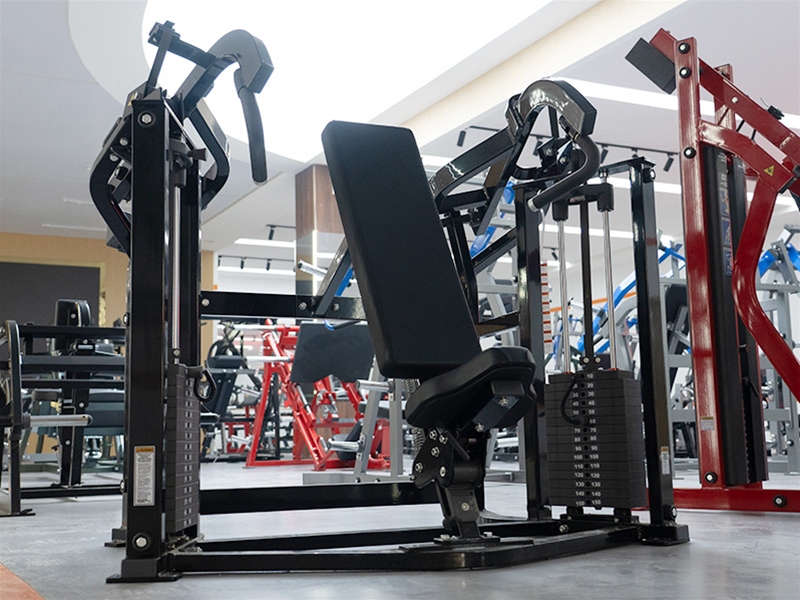 分动插片配重式推举肩训练器