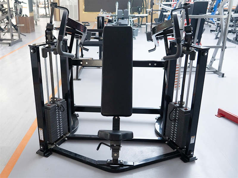 分动插片配重式推举肩训练器